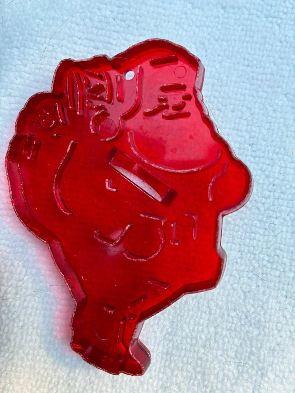 Set of Two Cookie Cutters Original Montgomery Ward Looking Rudolph and Santa